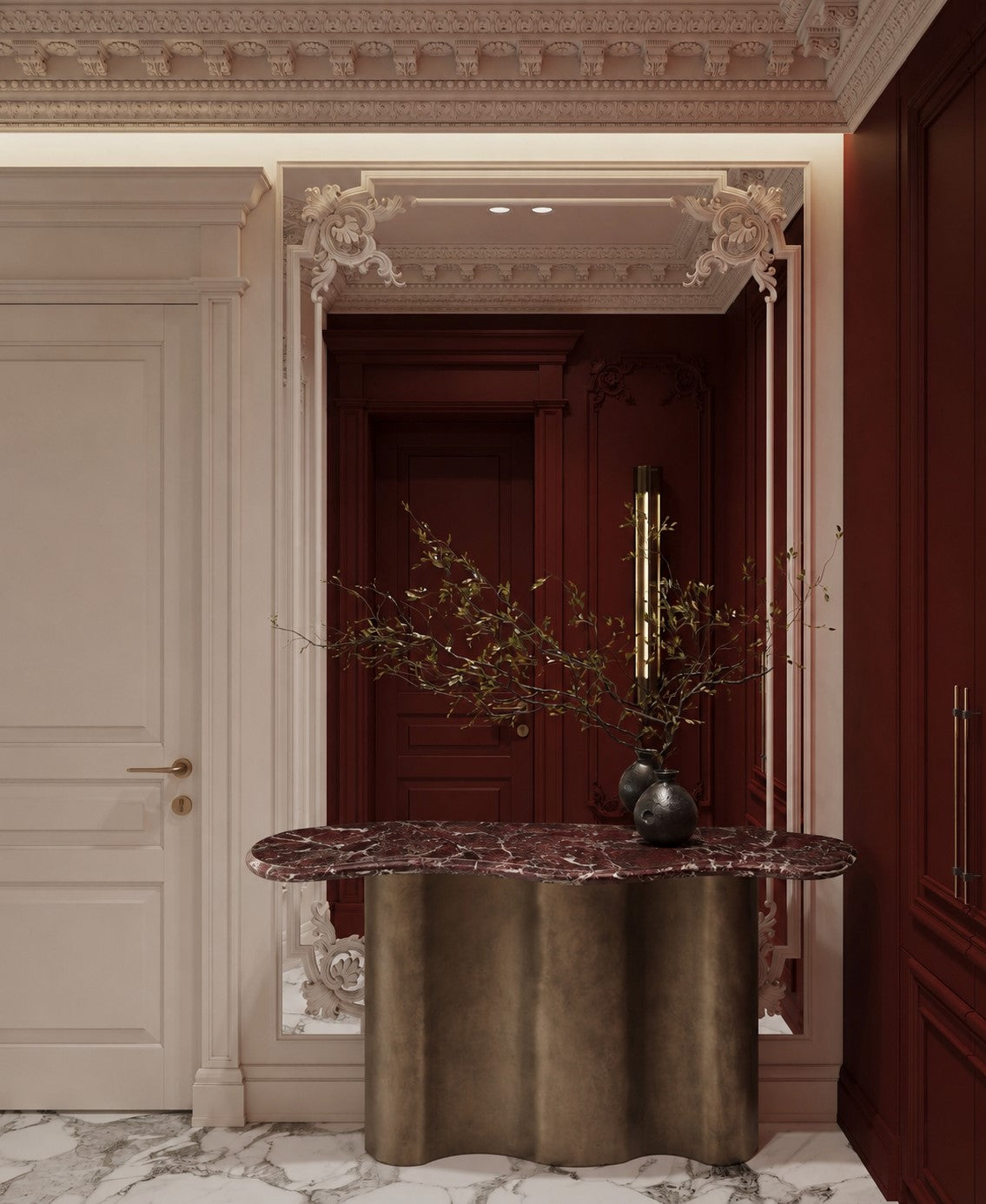 Consola Iron Marble
