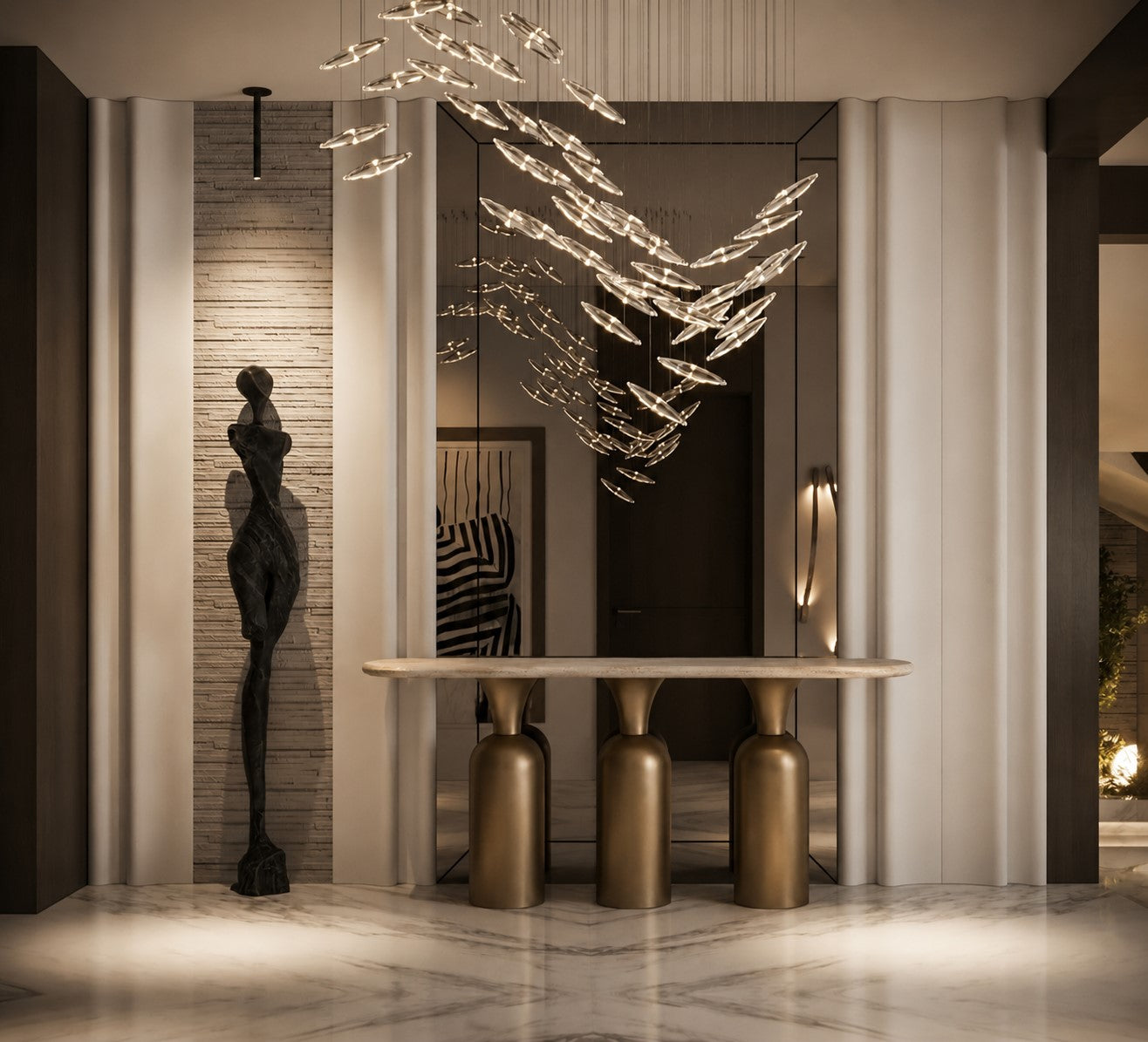 Consola Sol Marble