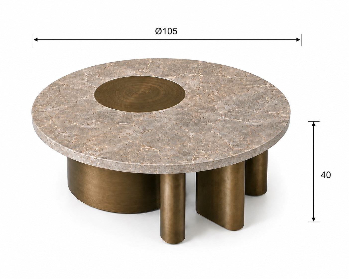 Masuta De Cafea Stone Marble
